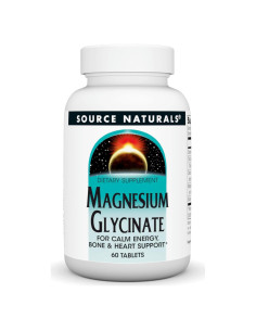 Magnesio Glicinato Source Naturals 200 mg - 60 Tabletas