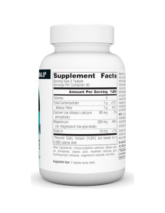 Magnesio Glicinato Source Naturals 200 mg - 60 Tabletas 2