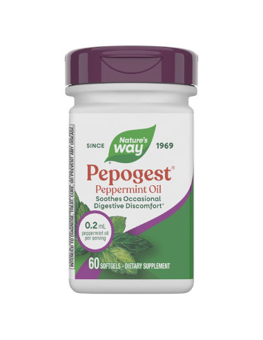 Aceite de Menta Pepogest Nature's Way 60 Gelatinas Blandas