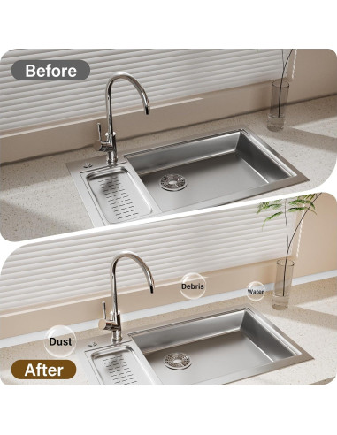 Moldura Flexible de Cuarto Redondo GCJUYA 99 cm Blanca