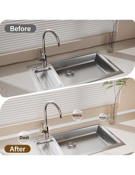 Moldura Flexible de Cuarto Redondo GCJUYA 99 cm Blanca