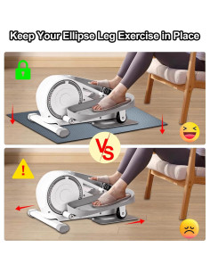 Alfombrilla Antideslizante XNBXYS para Ejercitador Elíptico 2