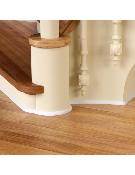 Moldura Flexible de Cuarto Redondo GCJUYA 99 cm Blanca