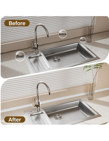 Moldura Flexible de Cuarto Redondo GCJUYA 99 cm Blanca