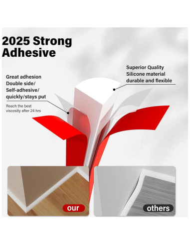 Moldura Flexible de Cuarto Redondo GCJUYA 99 cm Blanca