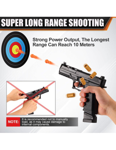 Pistola de Juguete Semiautomática SHOOTOSE G17 con 40 Balas