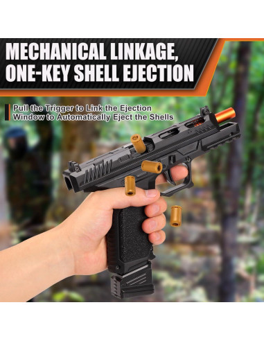 Pistola de Juguete Semiautomática SHOOTOSE G17 con 40 Balas