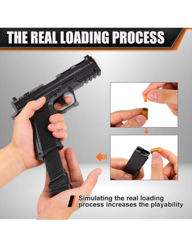 Pistola de Juguete Semiautomática SHOOTOSE G17 con 40 Balas