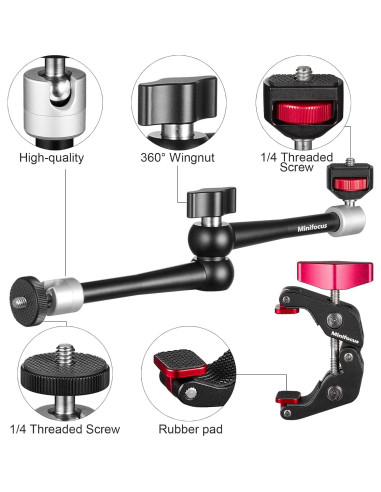 Brazo Mágico Articulado 28 cm MINIFOCUS con Super Abrazadera