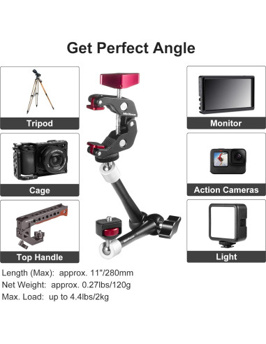 Brazo Mágico Articulado 28 cm MINIFOCUS con Super Abrazadera