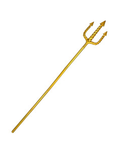 Tridente Dorado de 152.4 cm Amlisia para Disfraz de Rey Neptuno