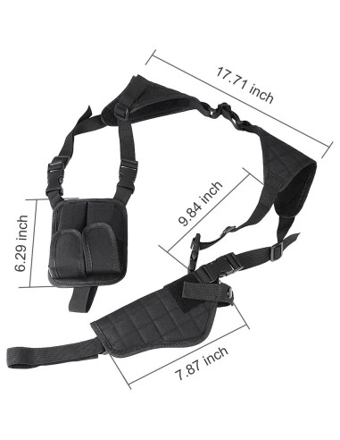 Funda de Hombro Xaegistac Ajustable para Pistolas Unisex