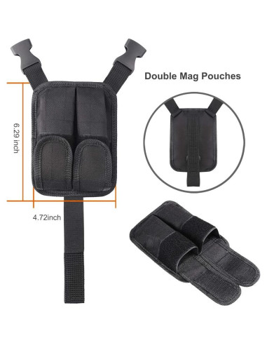 Funda de Hombro Xaegistac Ajustable para Pistolas Unisex