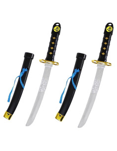 Espada Samurai de Plástico Zonzxcv 41.91 cm Cosplay 2 Pcs