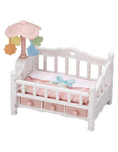 Cuna Calico Critters con Móvil - Muebles para Casa de Muñecas