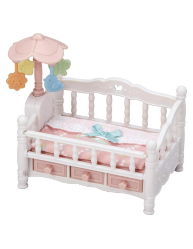 Cuna Calico Critters con Móvil - Muebles para Casa de Muñecas