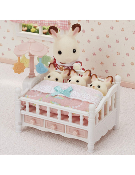 Cuna Calico Critters con Móvil - Muebles para Casa de Muñecas