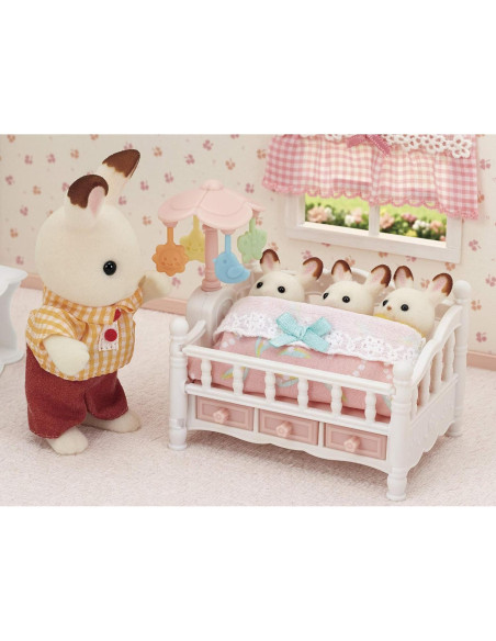 Cuna Calico Critters con Móvil - Muebles para Casa de Muñecas