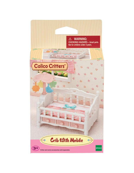 Cuna Calico Critters con Móvil - Muebles para Casa de Muñecas