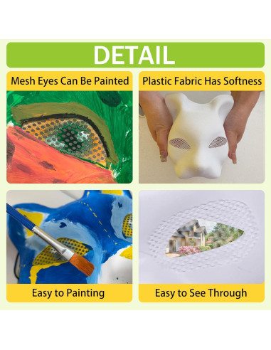 5 Máscaras de Gato Therian Liokoon - Base Plástica para DIY