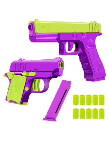 Paquete de 2 Pistolas de Juguete 1911 con Casquillos - Alivio Estrés