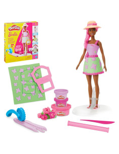 Muñeca Barbie Fiesta en el Jardín Play-Doh con Accesorios