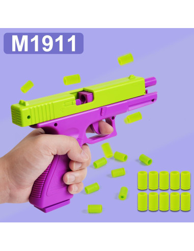 Paquete de 2 Pistolas de Juguete 1911 con Casquillos - Alivio Estrés