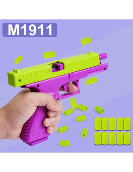 Paquete de 2 Pistolas de Juguete 1911 con Casquillos - Alivio Estrés