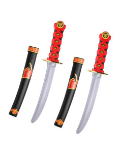 Espadas Ninja de Plástico BSADIY 40 cm - Juguete Halloween