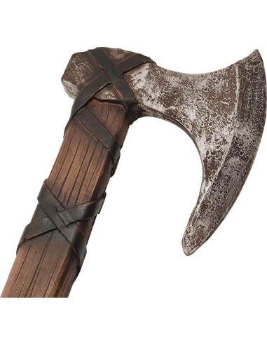 Escudo Redondo Vikingo LOOYAR 60cm + Hacha Mano Juguete