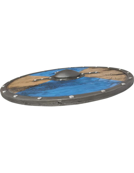 Escudo Redondo Vikingo LOOYAR 60cm + Hacha Mano Juguete