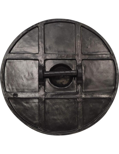 Escudo Redondo Vikingo LOOYAR 60cm + Hacha Mano Juguete