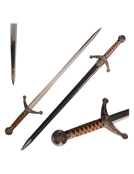 Espada Medieval Celta COSWOR 102.87 cm con Funda para Cosplay