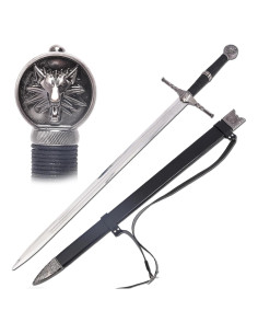 Espada de dos manos Ziqing de acero inoxidable 107 cm para cosplay