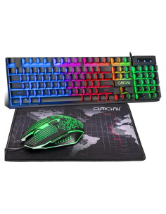 Combo Teclado y Ratón Gaming CHONCHOW RGB 3600DPI