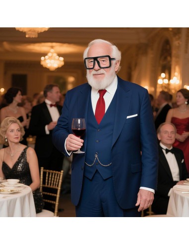 Gafas de sol cuadradas grandes ERDOGLY con lentes claros