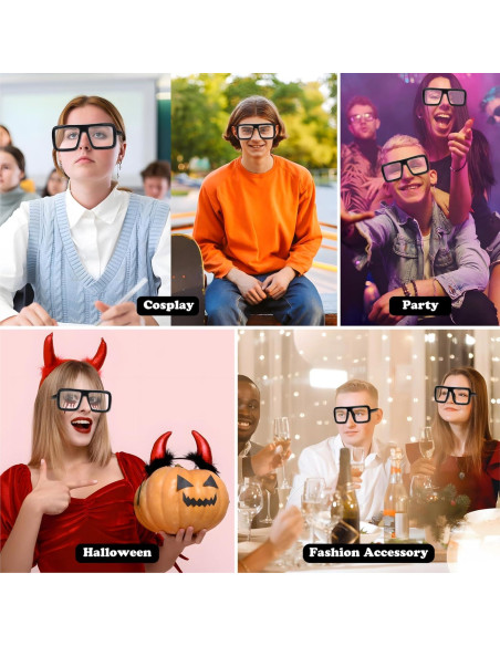 Gafas de sol cuadradas grandes ERDOGLY con lentes claros