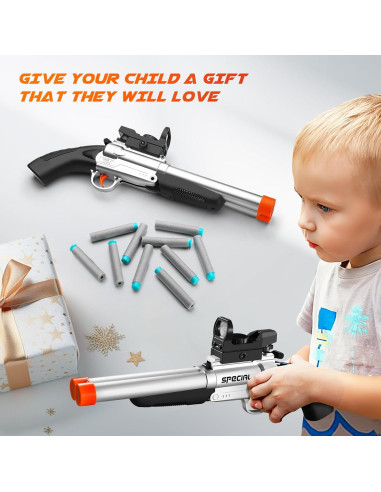 Escopeta de Juguete Shushuzz Doble Cañón con Mira 37 cm