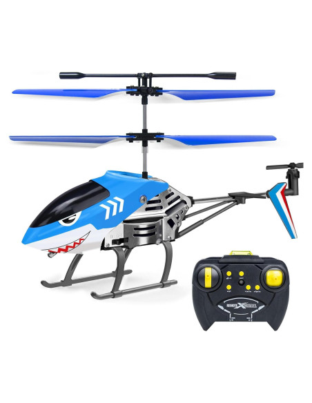 Helicóptero RC Tiburón YongnKids 3.5 Canales LED 198g
