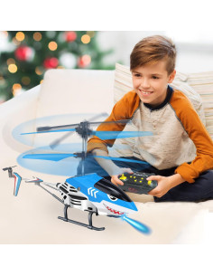 Helicóptero RC Tiburón YongnKids 3.5 Canales LED 198g 2