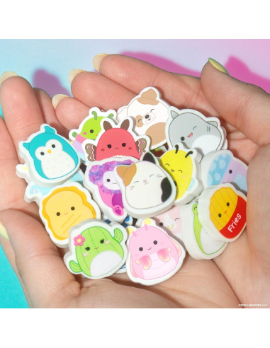 Conjunto de 25 Borradores Mini Squishmallows Originales