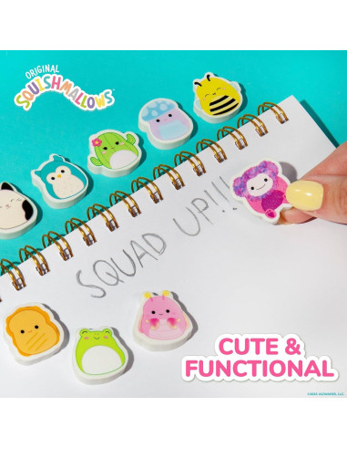 Conjunto de 25 Borradores Mini Squishmallows Originales