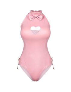 Disfraz de Conejita Rosa para Mujeres con Guantes y Orejas 2