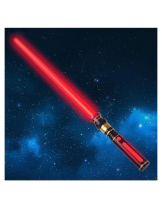 Sable de Luz Expandible YOFOTHS Rojo con Sonido para Niños