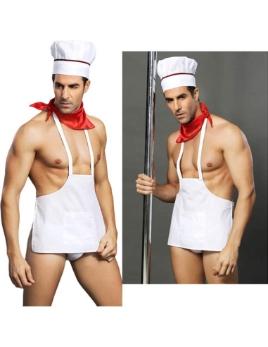 Disfraz de Chef para Hombre BESTOYARD - Atuendo de Fiesta