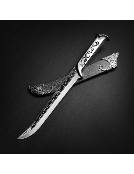 Daga Élfica Medieval Otakumod 27.94 cm con Funda de Cuero