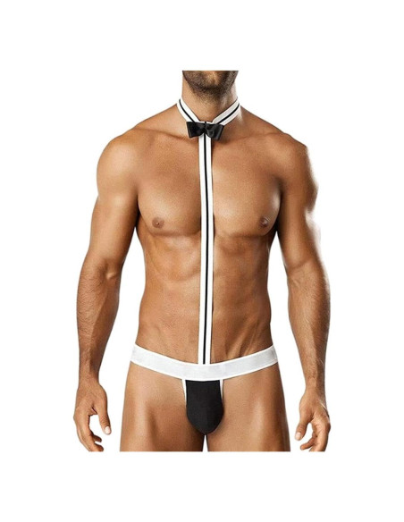 Traje de Cosplay para Hombre con Moño - Talla Única - Negro