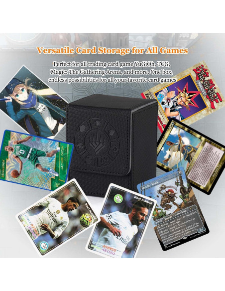 Caja de Barajas Arkeiliy para 200+ Cartas - Negro