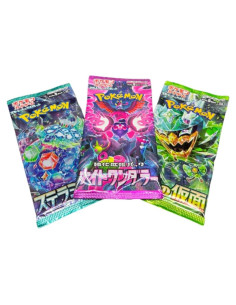 Paquete de Refuerzo Pokémon Japonés - Lote de 3 Sellados