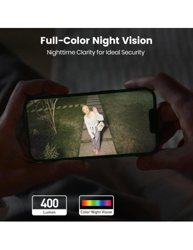 Cámara de Seguridad AOSU 2 Paquete 3K WiFi Exterior 360